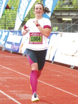 Liane Thiem beim M-Lauf 2009